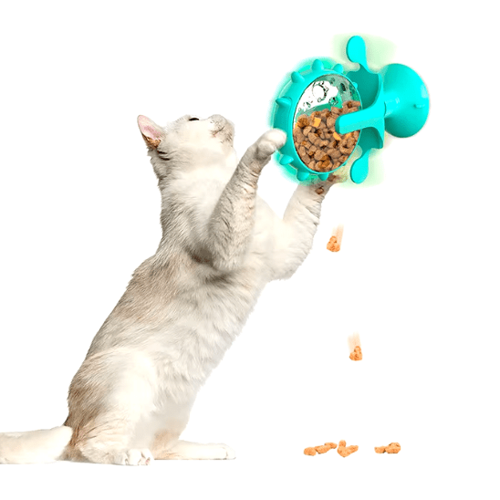 Distributeur de croquettes pour chat | FoodiWheel™ - Ambiance chat