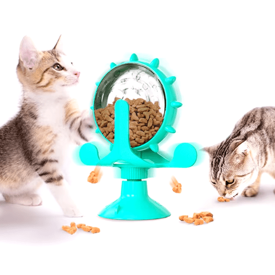 Distributeur de croquettes pour chat | FoodiWheel™ - Ambiance chat