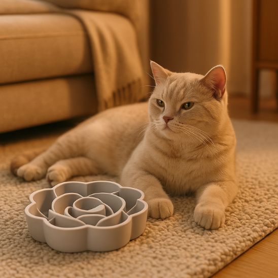 Gamelle anti - glouton chat | Flory™ - Ambiance chat