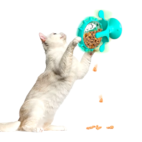 Distributeur de croquettes pour chat | FoodiWheel™