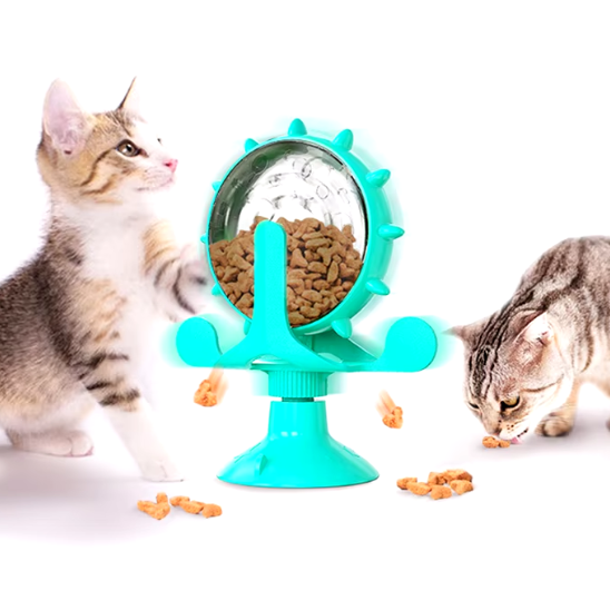 Distributeur de croquettes pour chat | FoodiWheel™